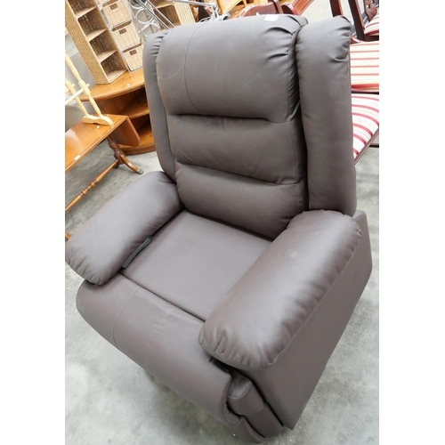 3634 - Brown Reclining Armchair