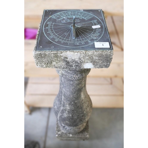 1 - Cast Stone Sundial