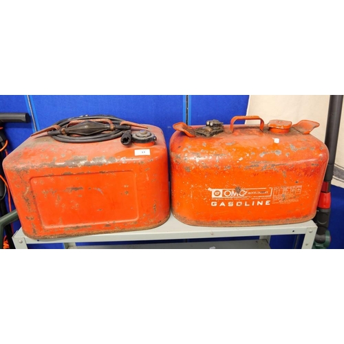 13 - 2 x Fuel Cans for Outboard Motors