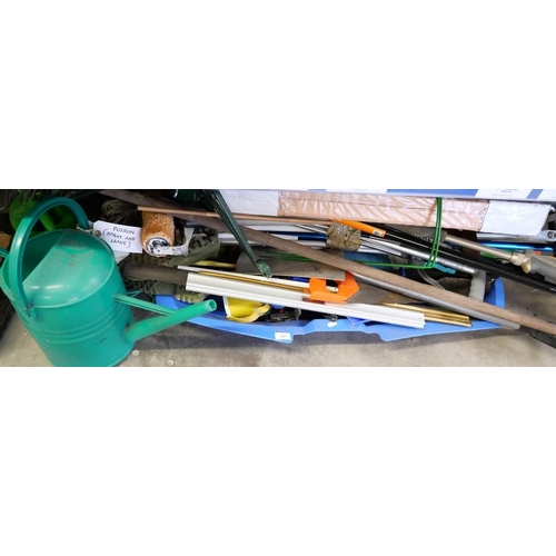 137 - Sledge, Ikea Wooden Blind & Assorted Garden Tools