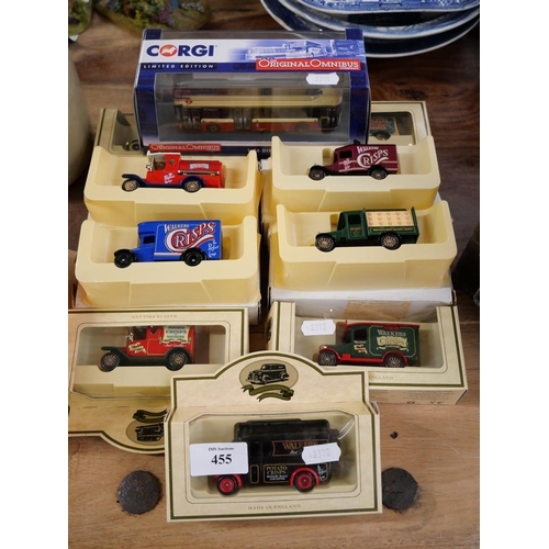 455 - 10 Model Collectors Cars & Bus In Original Boxes