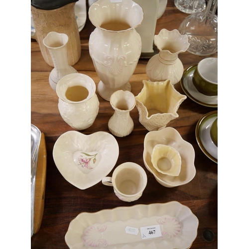 467 - Assorted Belleek China (11 pieces)