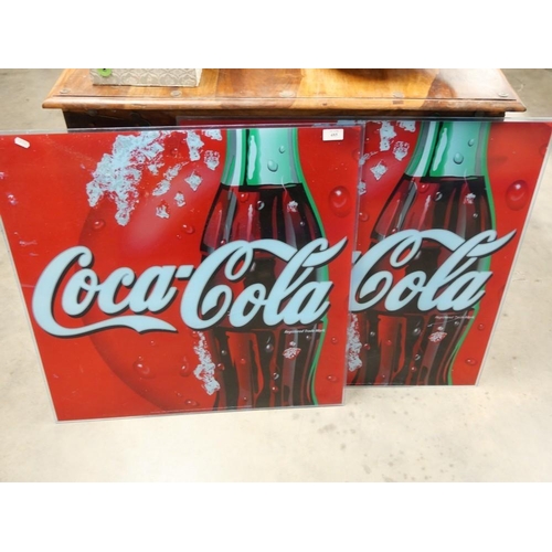 485 - 2 Coca Cola Advertising Signs