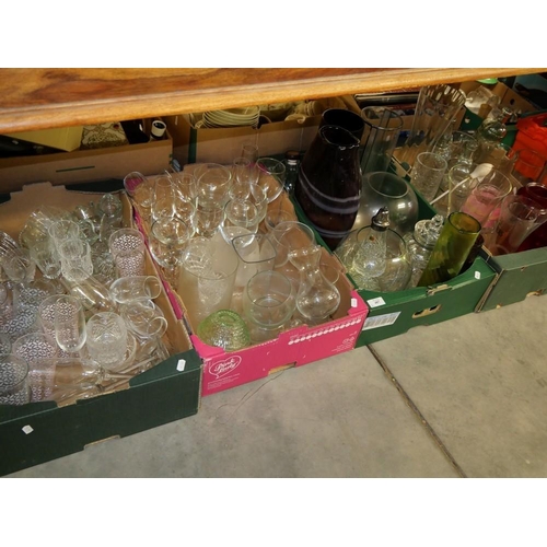 487 - 4 Boxes- Assorted Glass