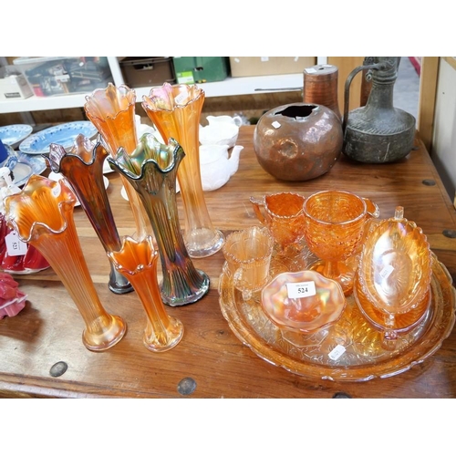 524 - Assorted Carnival Glass