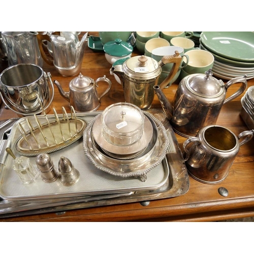 536 - Assorted Silver Plate