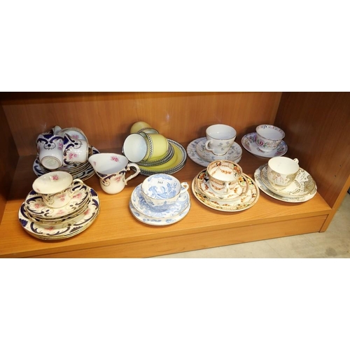 561 - 5 Assorted Trios & Floral Part Tea Set