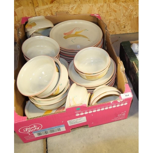 564 - Box- Pottery Dinnerware