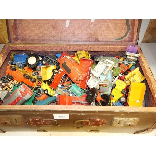 590 - Suitcase Of Assorted Collectors Cars