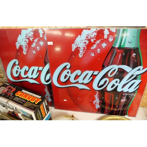 619 - 2 Coca Cola Advertising Signs