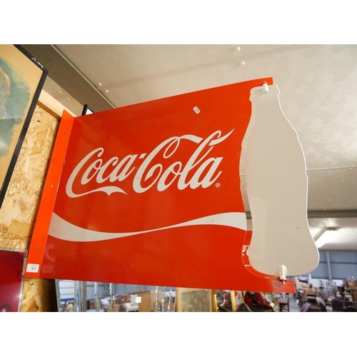 622 - Coca Cola Double Sided Advertising Sign