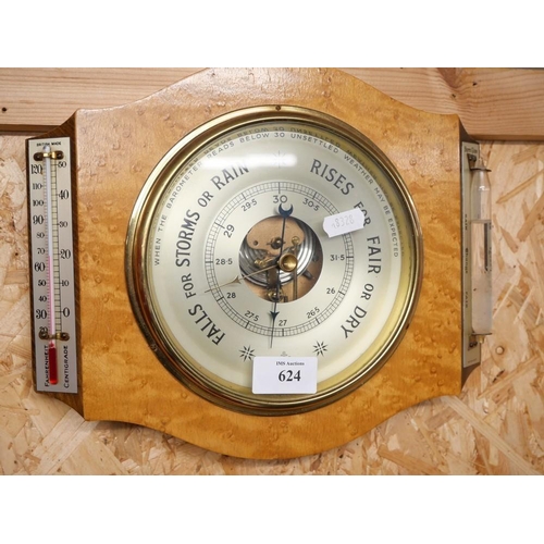 624 - Birds Eye Maple Barometer