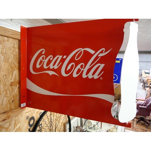 646 - Double Sided Coca Cola Advertising Sign