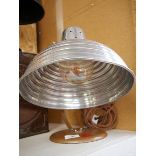 664 - Vintage Lumsdun Lamp & Shade