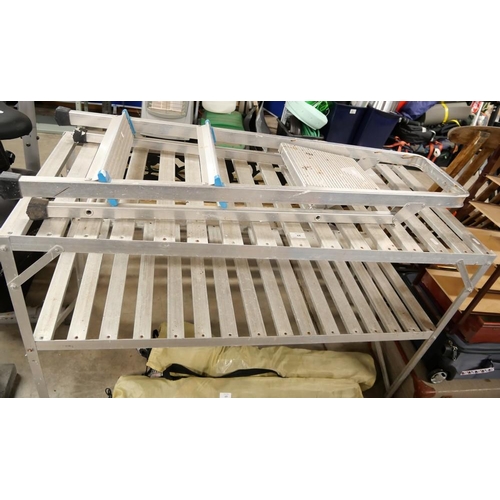 68 - Aluminum Shelving & Steps