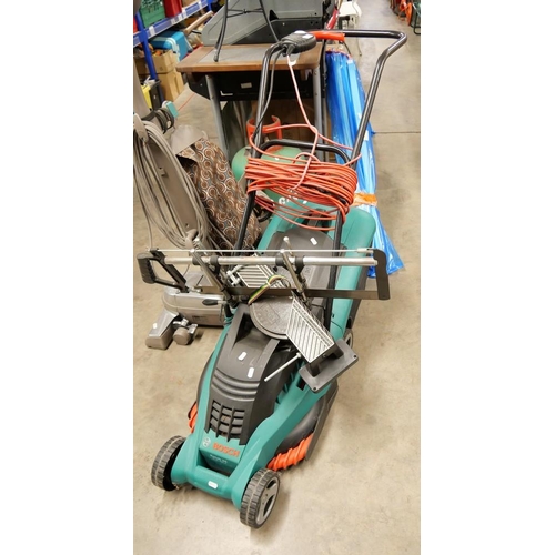 72 - Bosch Electric Lawnmower &  Mitresaw