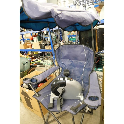 82 - Folding Camp Chair With Cover & Cycle Exercise Machine