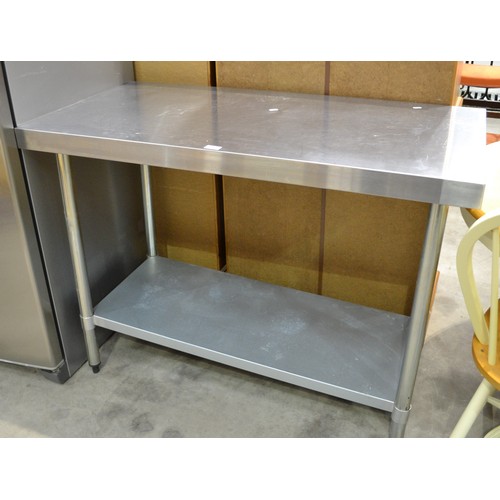 3582 - Aluminium Prep Table 1.2m x 60cms