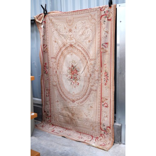 3005 - Antique Wool Floral Wall Hanging  (169cm X 253cm )