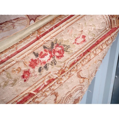 3005 - Antique Wool Floral Wall Hanging  (169cm X 253cm )