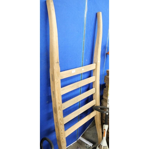 13 - Vintage Field Stretcher Converted Into A Wall Hanging Towel Rail