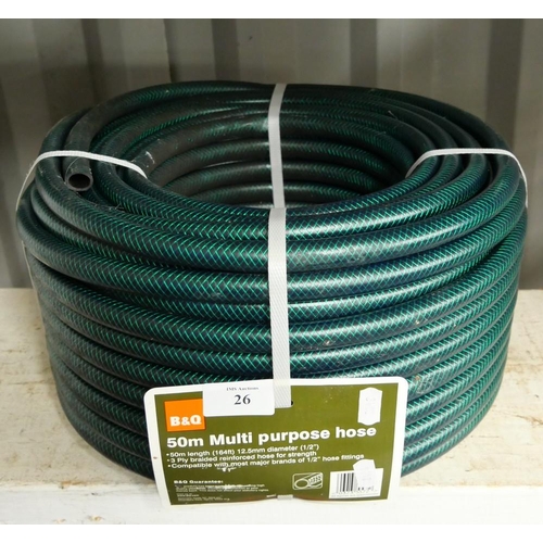 26 - New 50 Meter Multi Purpose Hose