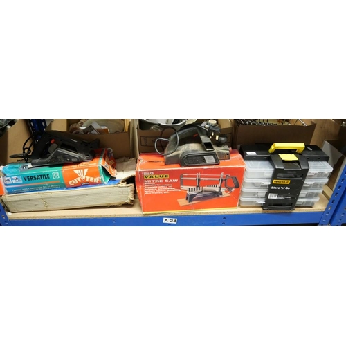 363 - 2 x Electrical Planers, Mitre Saw etc