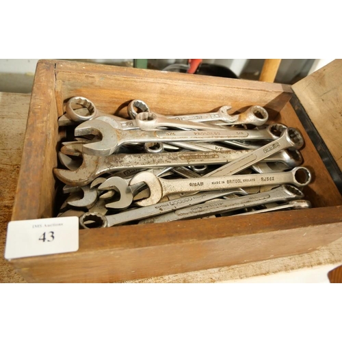 43 - Box of AF Spanners