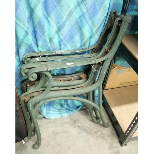 5 - 2 Pairs Of Cast Iron Garden Bench Ends