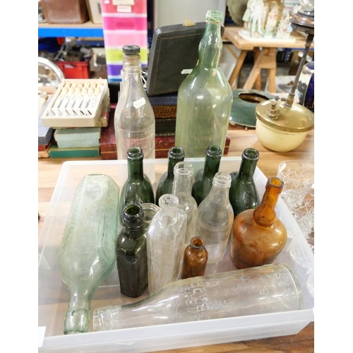 549 - Assorted Antique Glass Bottles