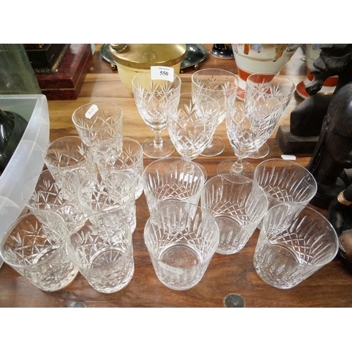 550 - Assorted Edinburgh Crystal Glasses