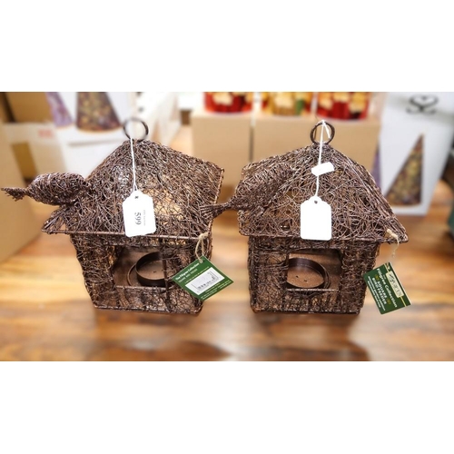 599 - Two Metal Hanging Bird Feeders