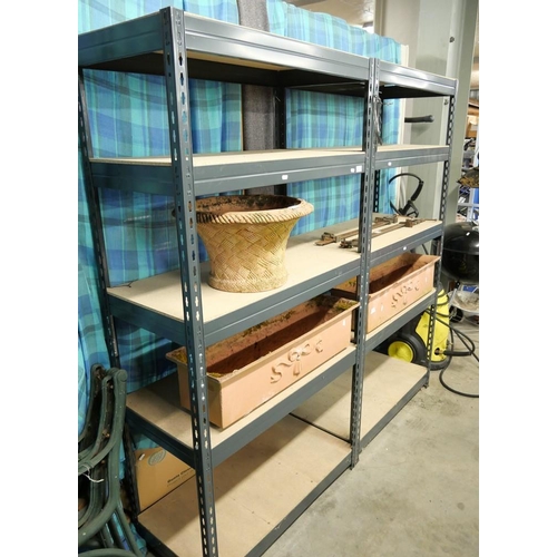 6 - Pair 0f 4 Tier Shelving Storage Racks