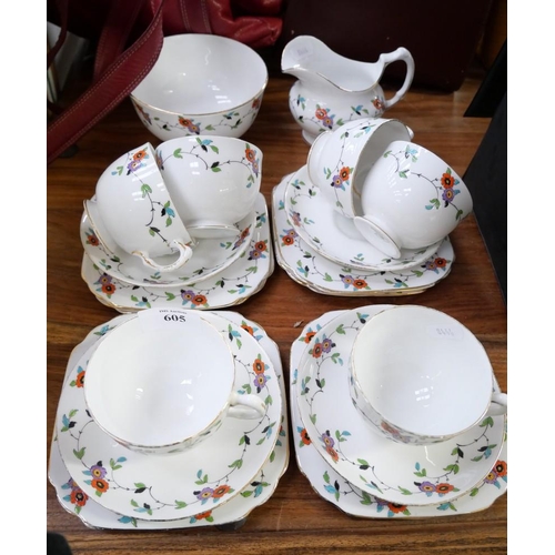 605 - Tuscan China Tea Set