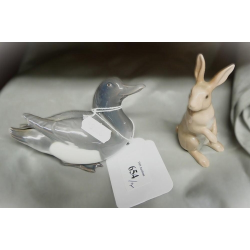 654 - Royal Copenhagen Duck & Hare