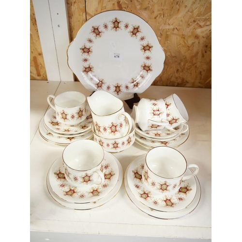 678 - Paragon Flamenco  Part Tea Set