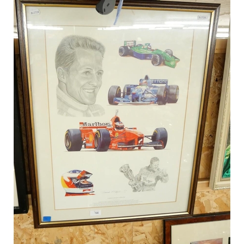 708 - Limited Edition Print - A Tribute to Michael Schumacher