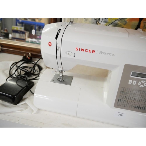 770 - Singer Brilliance Sewing Machine - Model No. 6180