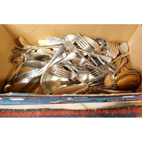 1064 - Box - Assorted Vintage E.P.N.S. and Other Cutlery.