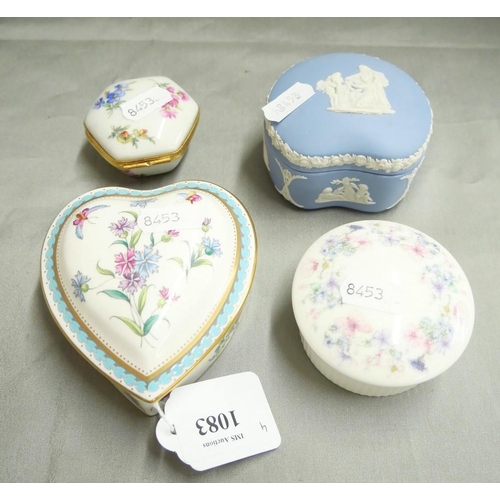 1083 - 4 Assorted Trinket Boxes