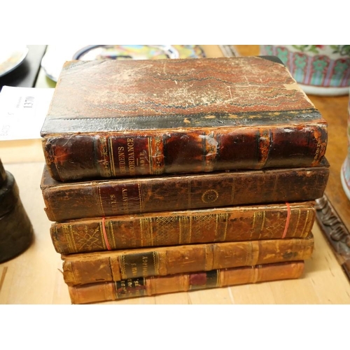 1370 - Collection of Antique Books - Cruden's Concordance, Combe's Phrenology, Bell's Geography etc.