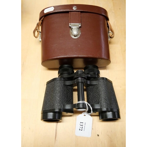 1372 - Pair of Vintage Carl Zeiss Jena Deltrintem 8 x 30 Binoculars in Case.