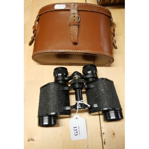 1373 - Pair of Vintage Magnivu 8 x 30 Binoculars in Case.