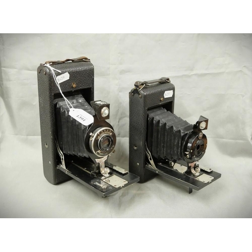 1391 - Two Folding Cameras - Ensign 2 1/2 & 2 1/4b.