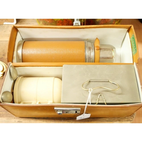 1471 - Vintage Travel Lunch Box by Coracle England.