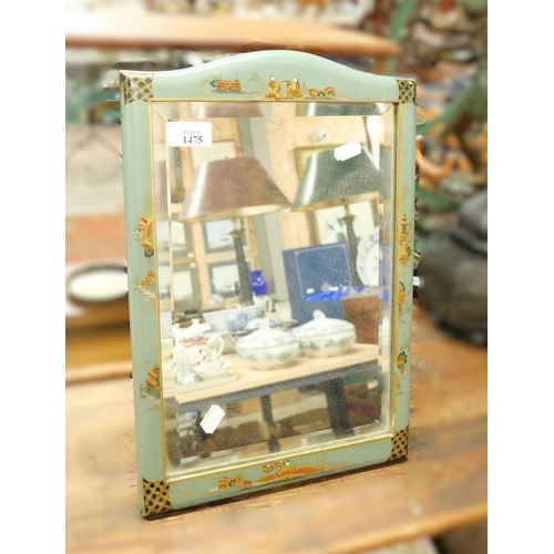 1475 - Vintage Free Standing Chinoiserie Dressing Mirror, approx 44cm tall.