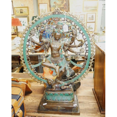 1477 - Cast Brass Indian Deity 