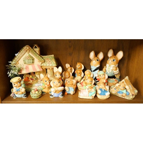 1550 - Large Collection of Pendelfin Rabbit Figures.