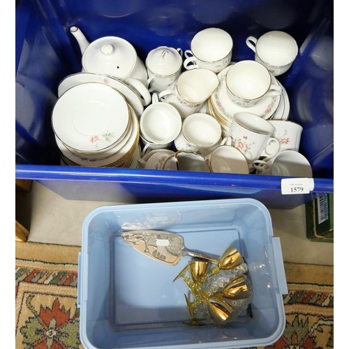 1579 - Box - Part Tea Sets, Drinking Glasses etc.