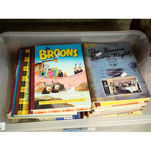 1596 - Box - Assorted Vintage Books, Broons Annuals etc.